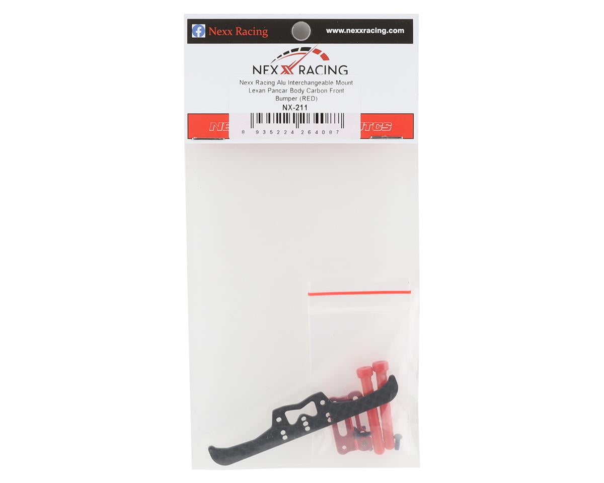 NEXX Racing Mini-Z Aluminum/Carbon Front Pancar Bumper (Red)