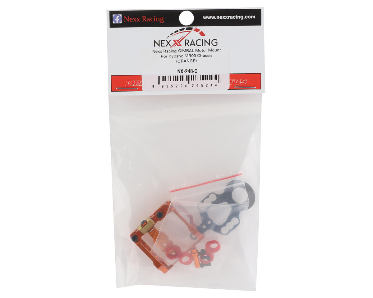 NEXX Racing MR-03 Gimbal Motor Mount (Orange)