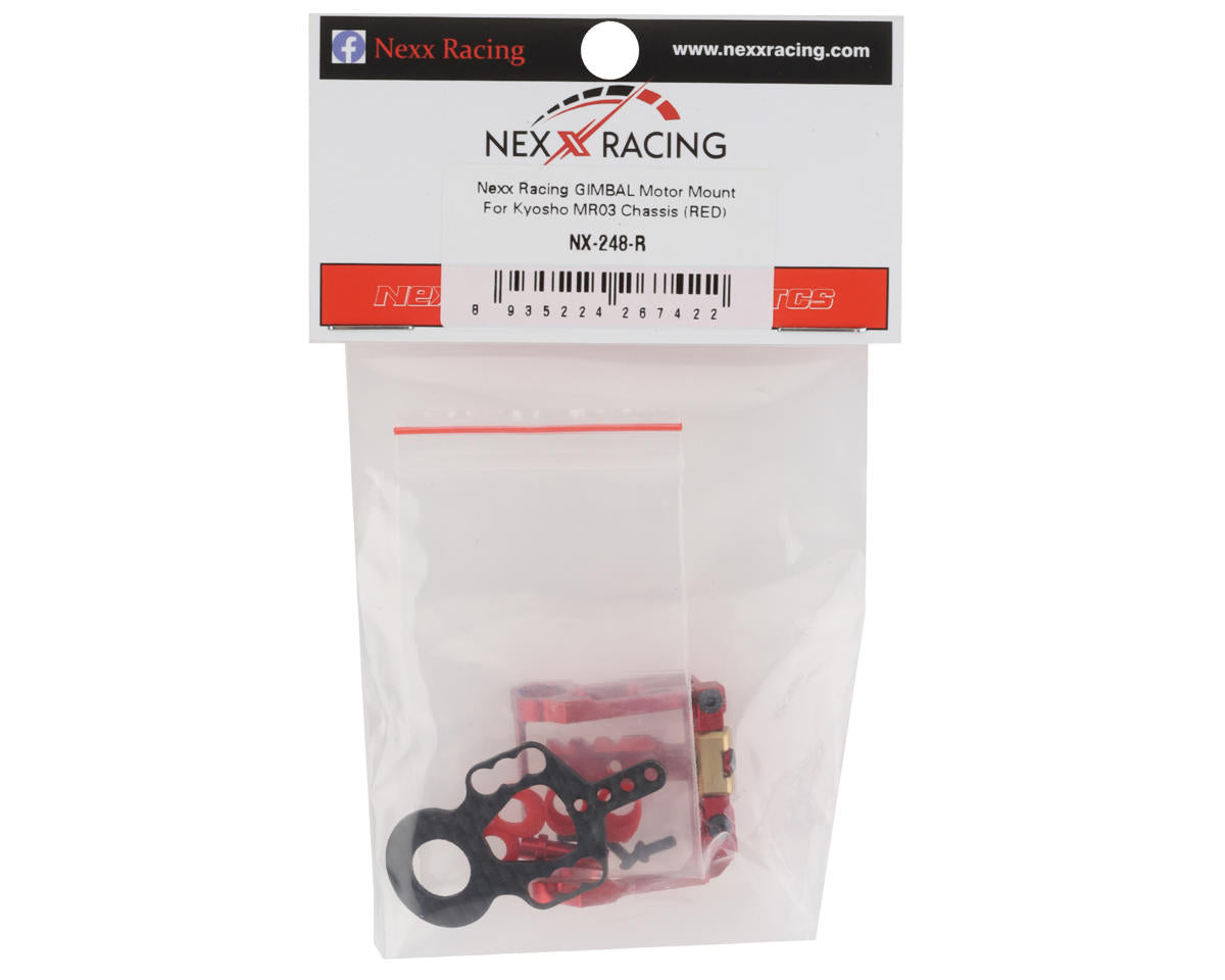 NEXX Racing MR-03 Gimbal Motor Mount (Red)