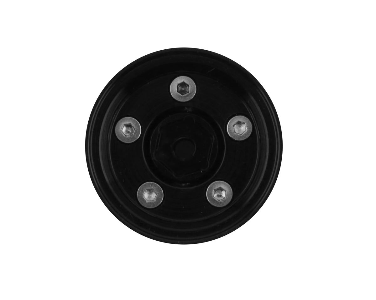 NEXX Racing FCX24 1/28 Aluminum Monster Truck Beadlock Wheels (Black) (4)