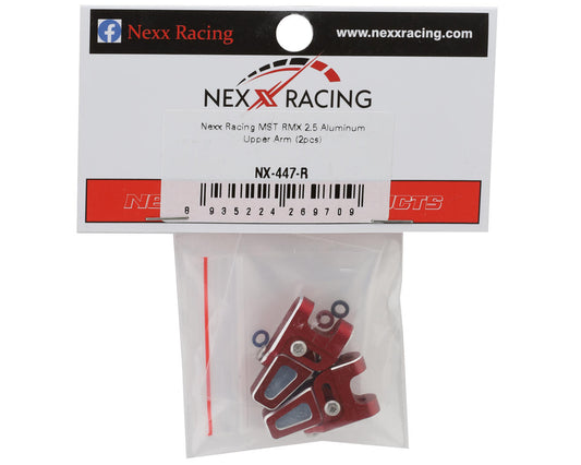 NEXX Racing MST RMX2.5 Aluminum Upper Suspension Arms (Red) (2)