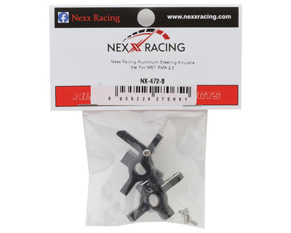 NEXX Racing MST RMX 2.5 Aluminum Steering Knuckle Set (Black) (2)