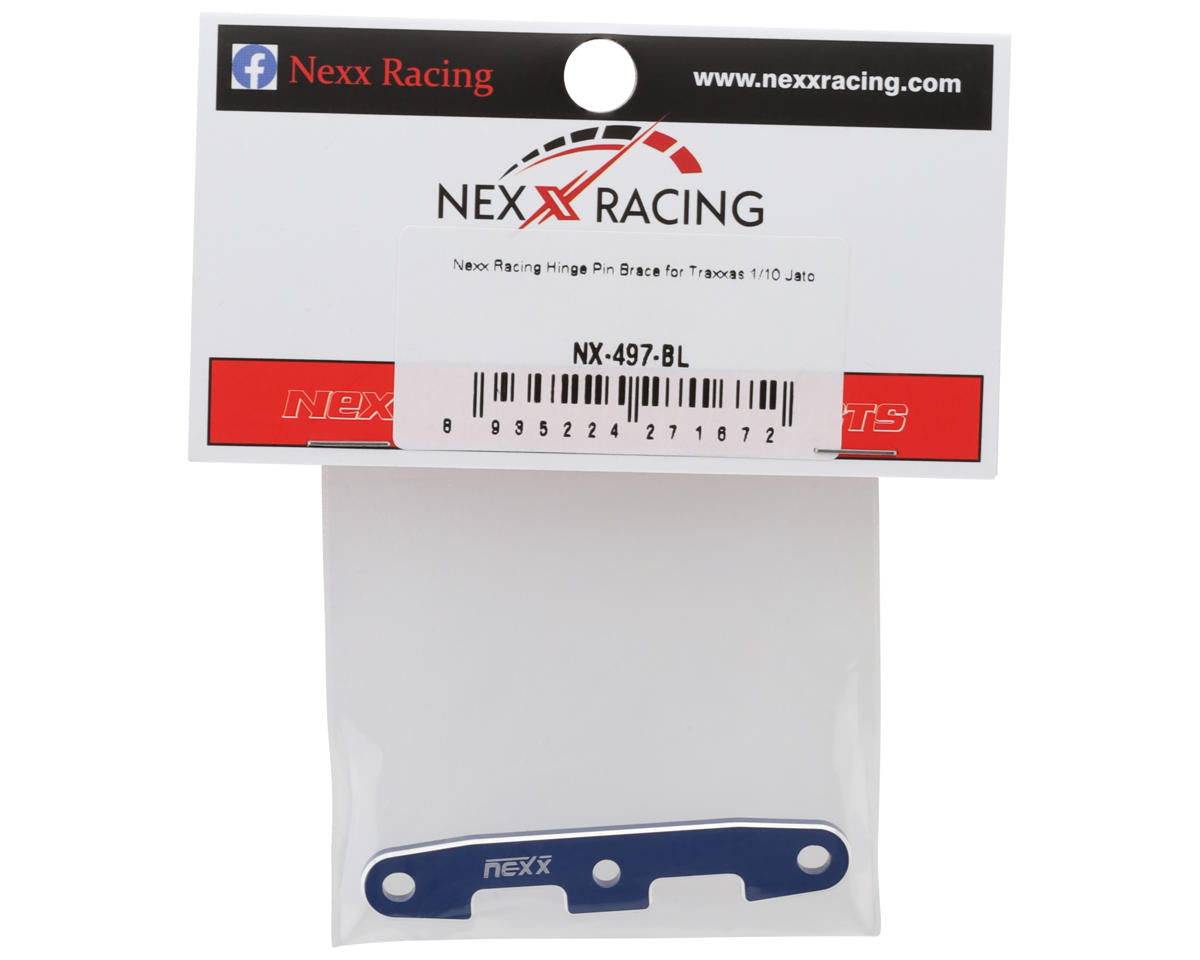NEXX Racing Aluminum Hinge Pin Mount for Traxxas® Jato® 4x4 (Blue)