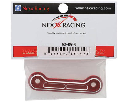 NEXX Racing One-Piece Aluminum Wing Button for Traxxas® Jato® 4x4 (Red)