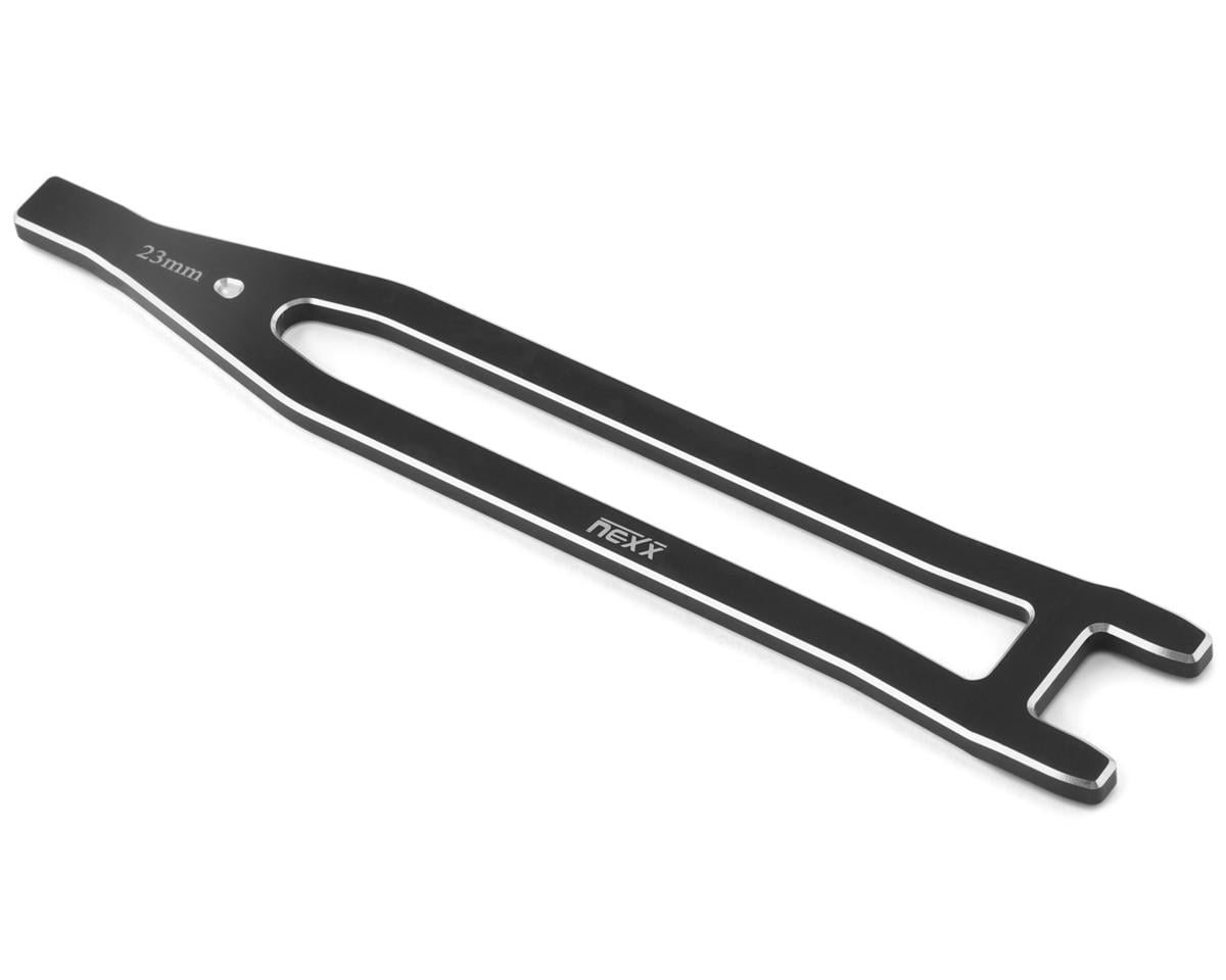 NEXX Racing Aluminum Battery Strap for Traxxas® 4x4 Jato® (Black)