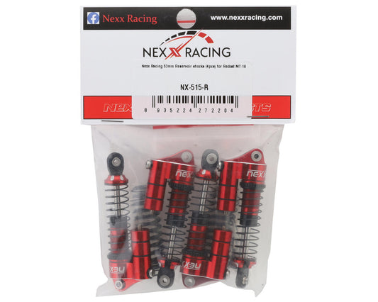 NEXX Racing Redcat MT-18 53mm Aluminum Oil-Filled Reservoir Shocks