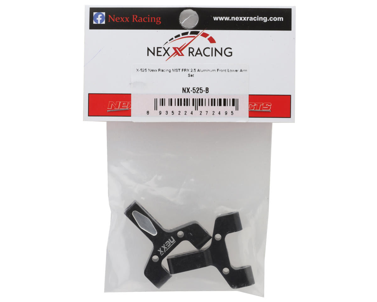 NEXX Racing MST FRX Aluminum Front Lower Arm Set (Black) (2)