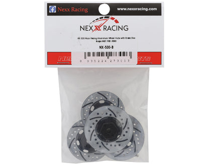 NEXX Racing MST FRX/RMX 2.5 Aluminum Disc Brake Hex Hub Set (Black) (4) (12mm)