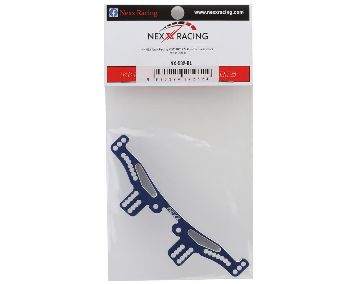 NEXX Racing MST FRX Aluminum Rear Shock Tower (Blue)