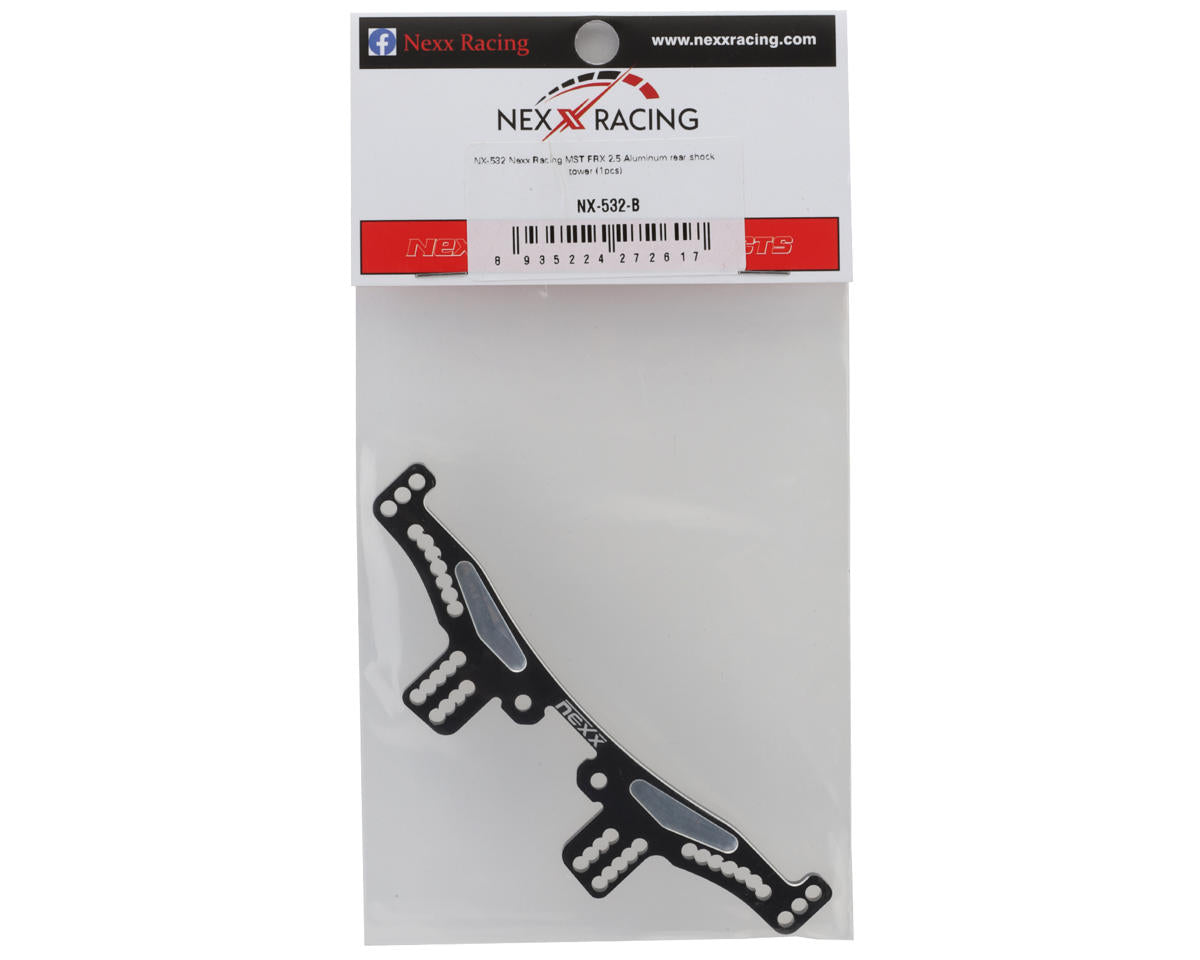 NEXX Racing MST FRX Aluminum Rear Shock Tower (Black)
