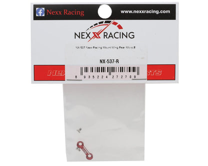NEXX Racing Losi® Micro-B/Micro-T Aluminum Rear Wing Mount Button (Red)