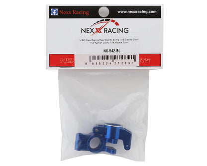 NEXX Racing Arrma Grom Aluminum Rear Hub Carriers (Blue) (2)