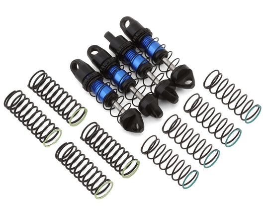 NEXX Racing Axial SCX30 25mm Aluminum Threaded Oil-Filled Shocks (Blue) (4)