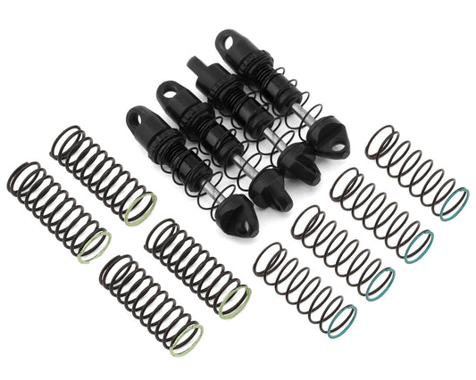 NEXX Racing Axial SCX30 25mm Aluminum Threaded Oil-Filled Shocks (Black) (4)