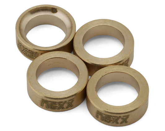 NEXX Racing Axial SCX30 Brass Wheel Weights (4) (4g ea)
