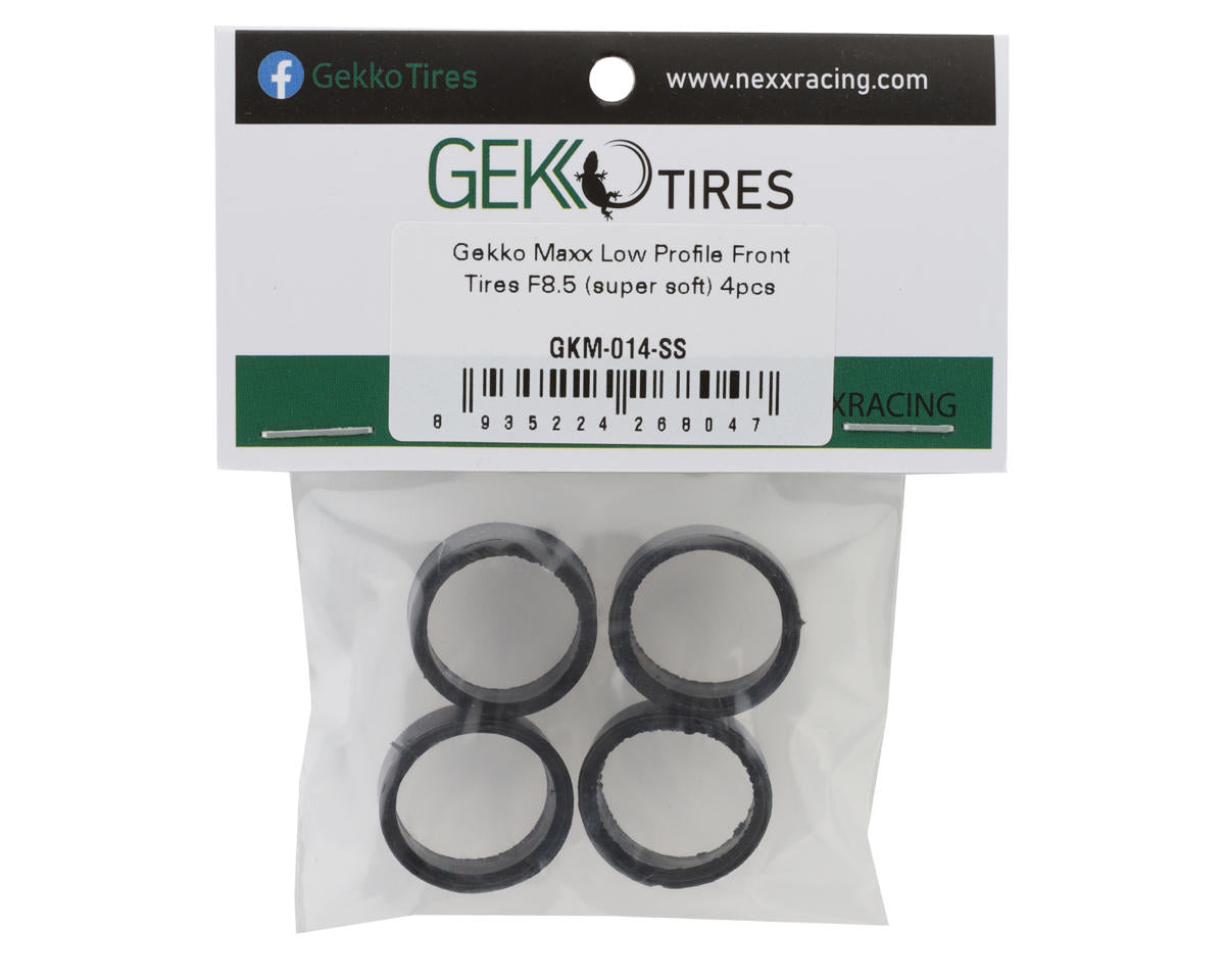NEXX Racing Gekko Maxx Low Profile Front F8.5 Tires (4) (Super Soft)