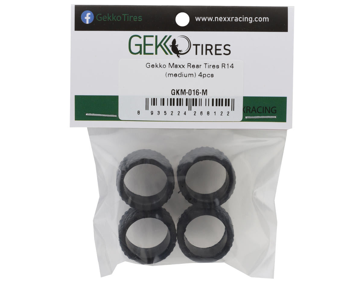 NEXX Racing Gekko Maxx R14 Rear Tires (4) (Medium)