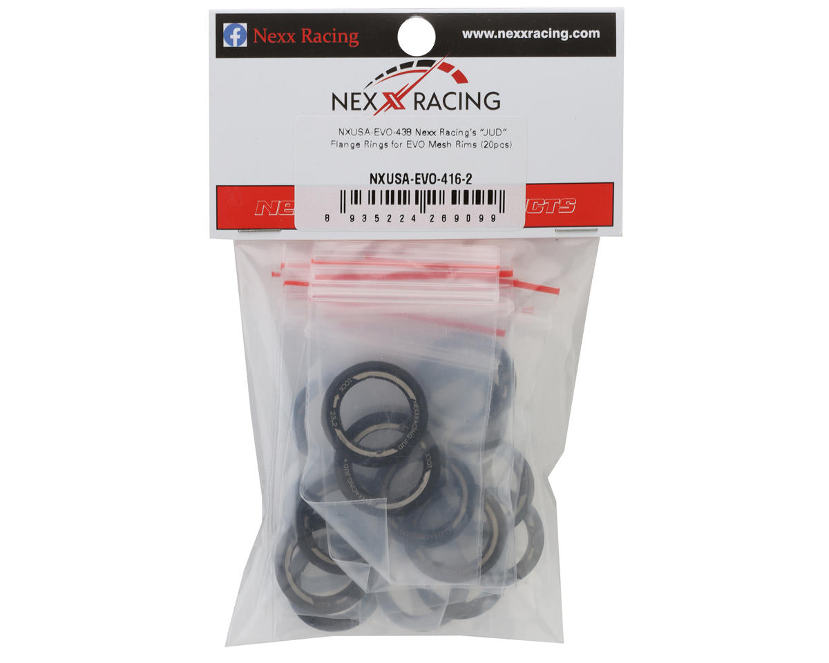 NEXX Racing "JUD" EVO Mesh Flange Wheel Rings Set (21.4-23.2) (20)