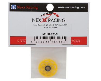 NEXX Racing CNC Mini-Z MR-02/MR-03 64P Delrin Spur Gear (53T) (Yellow)