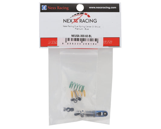 NEXX Racing Mini-Z Premium Aluminum Dual Spring Oil-Filled Center Shock (Blue)