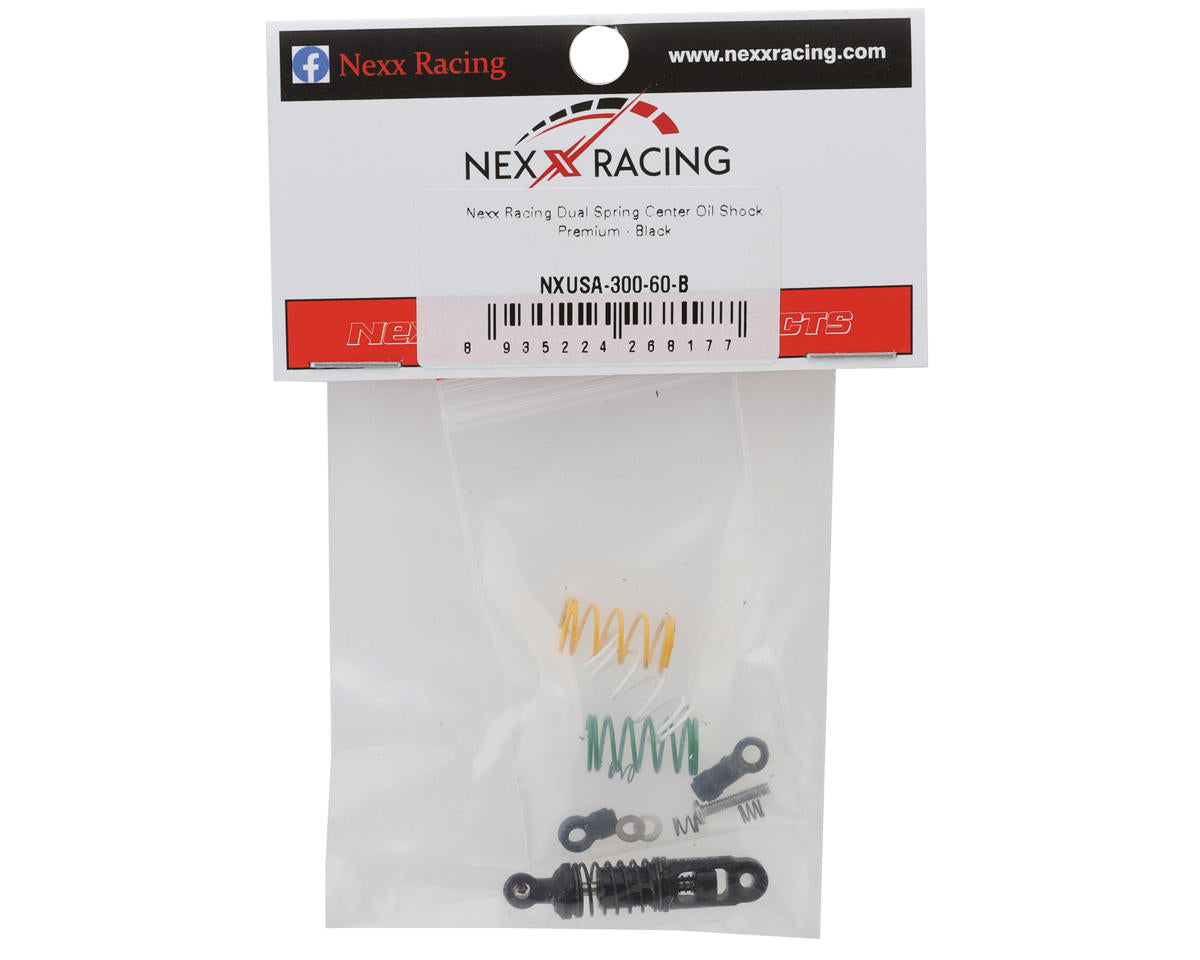 NEXX Racing Mini-Z Premium Aluminum Dual Spring Oil-Filled Center Shock (Black)