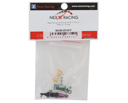 NEXX Racing Mini-Z Premium Aluminum Dual Spring Oil-Filled Center Shock (Purple)