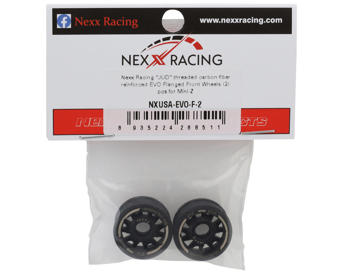 NEXX Racing Mini-Z RWD "JUD" EVO Front Threaded Side-Wall Carbon Fiber Rims