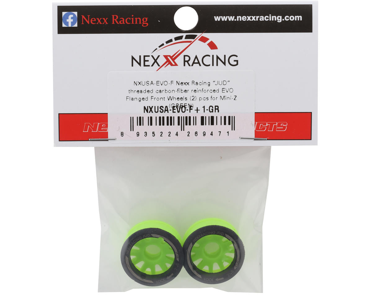NEXX Racing Mini-Z RWD "JUD" EVO Front Threaded Side-Wall Carbon-Fiber Rims