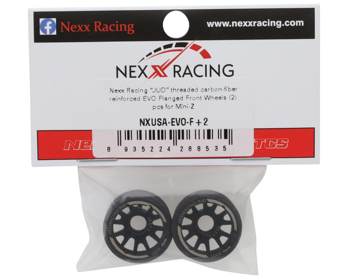 NEXX Racing Mini-Z RWD "JUD" EVO Front Threaded Side-Wall Carbon Fiber Rims