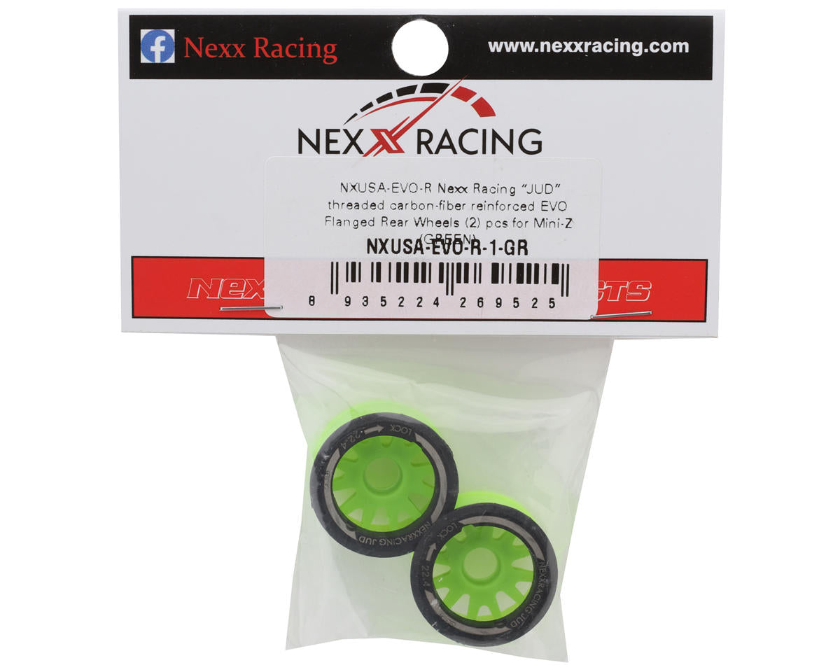 NEXX Racing Mini-Z RWD "JUD" EVO Rear Threaded Side-Wall Carbon Fiber Rims