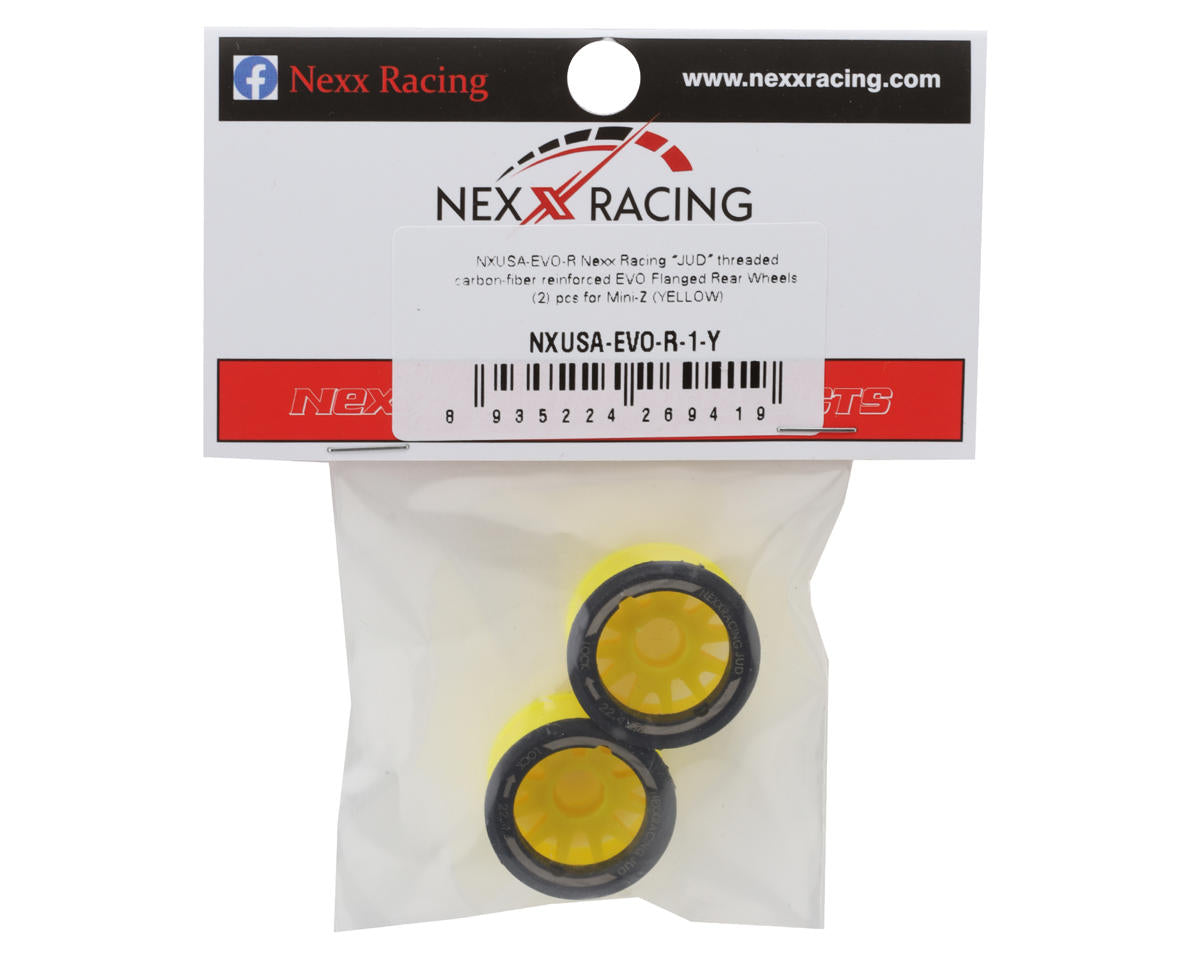 NEXX Racing Mini-Z RWD "JUD" EVO Rear Threaded Side-Wall Carbon Fiber Rims