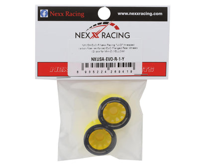 NEXX Racing Mini-Z RWD "JUD" EVO Rear Threaded Side-Wall Carbon Fiber Rims