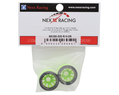 NEXX Racing Mini-Z RWD"JUD" EVO Rear Threaded Side-Wall Carbon Fiber Rims