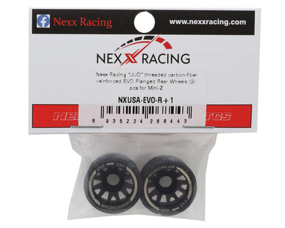 NEXX Racing Mini-Z "JUD" EVO Rear Threaded Side-Wall RWD Carbon-Fiber Rims