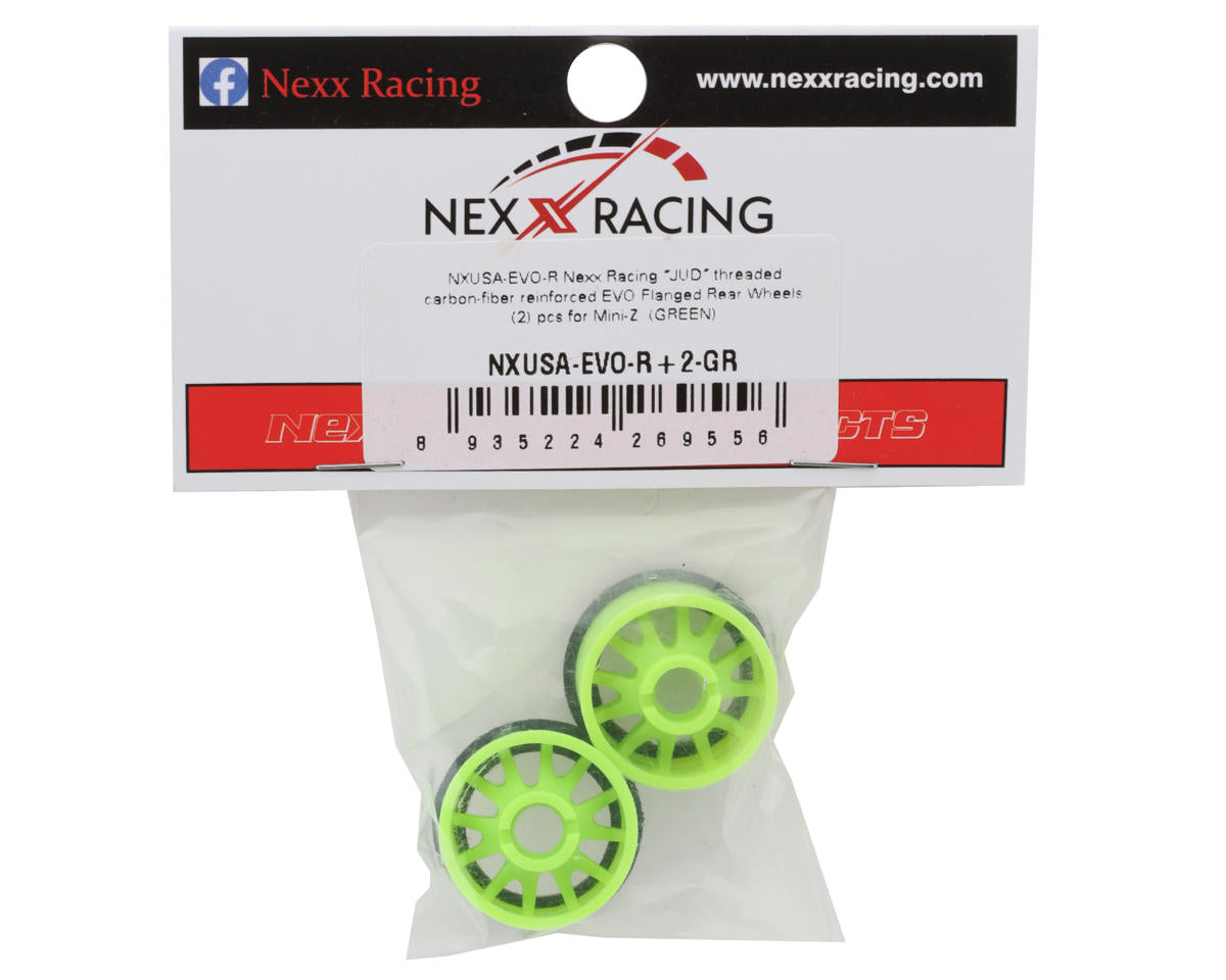 NEXX Racing Mini-Z RWD "JUD" EVO Rear Threaded Side-Wall Carbon Fiber Rims