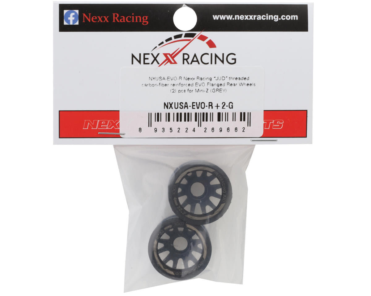 NEXX Racing Mini-Z RWD "JUD" EVO Rear Threaded Side-Wall Carbon Fiber Rims