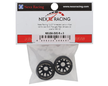 NEXX Racing Mini-Z "JUD" EVO Rear Threaded Side-Wall RWD Carbon-Fiber Rims