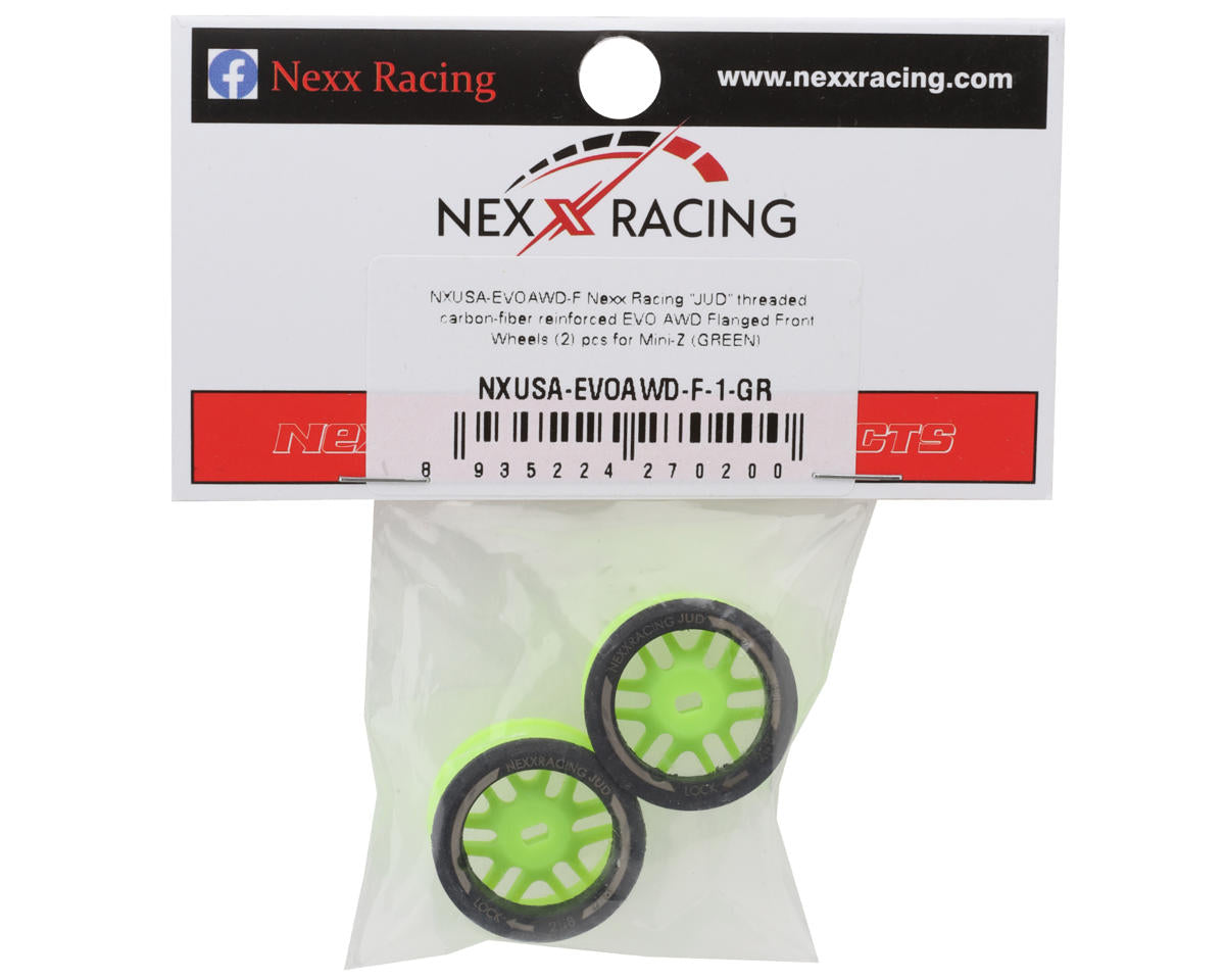 NEXX Racing Mini-Z AWD "JUD" EVO Front Threaded Side-Wall Carbon Fiber Rims
