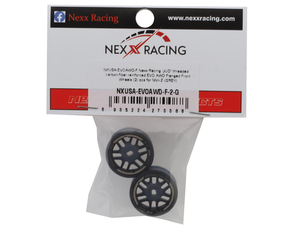 NEXX Racing Mini-Z AWD "JUD" EVO Front Threaded Side-Wall Carbon Fiber Rims