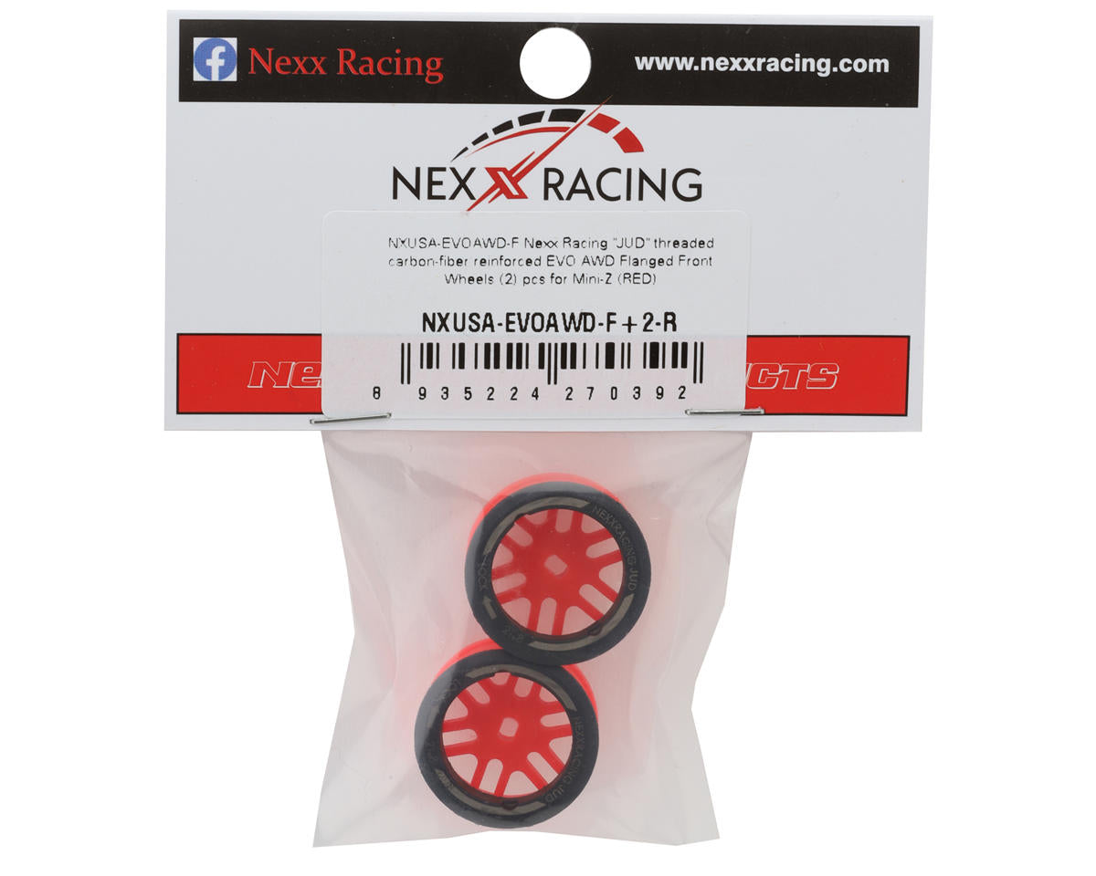 NEXX Racing Mini-Z AWD "JUD" EVO Front Threaded Side-Wall Carbon Fiber Rims