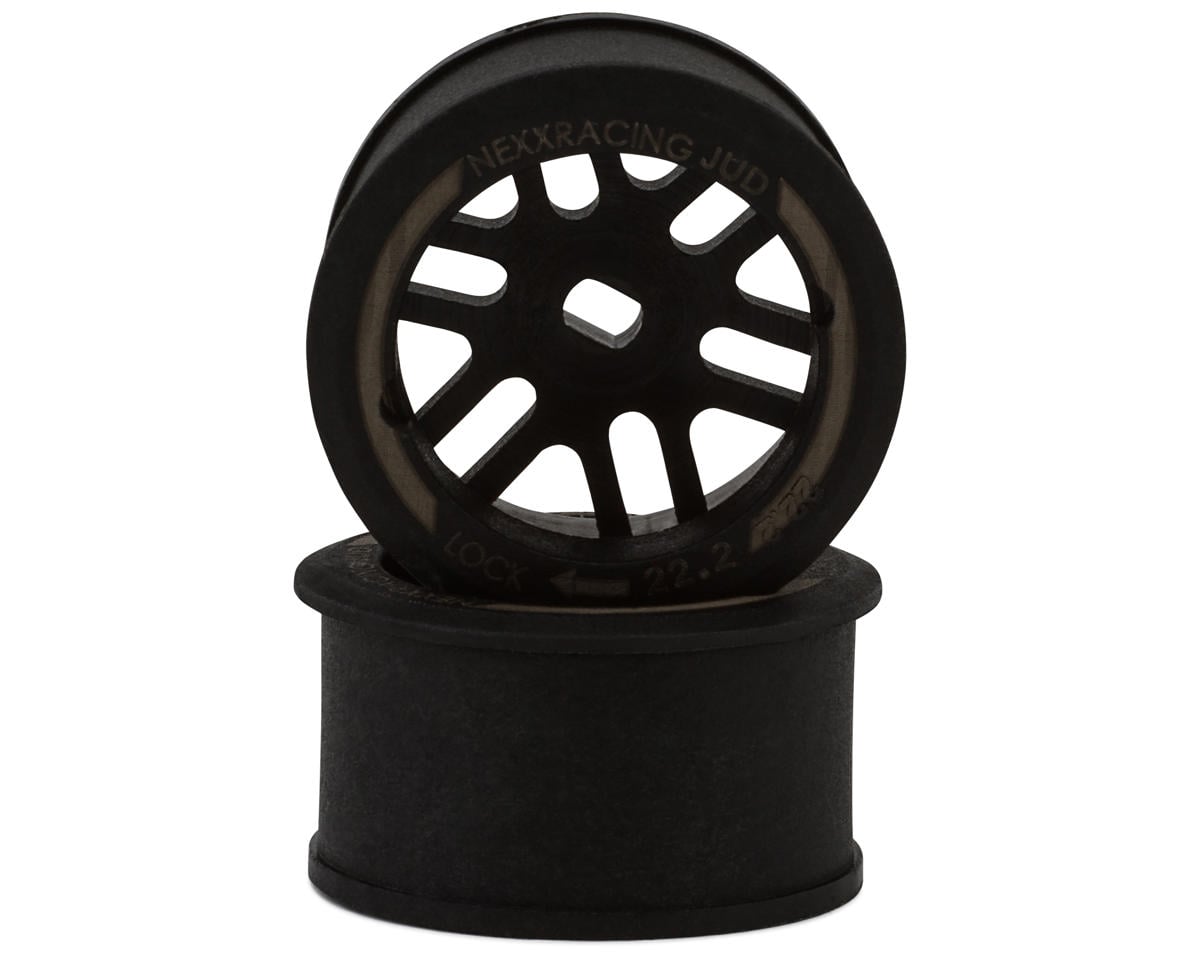 NEXX Racing Mini-Z R11 Rear Threaded Side-Wall AWD Carbon-Fiber Rims