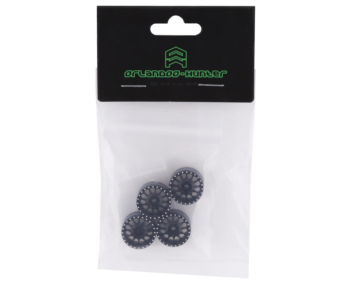 Orlandoo Hunter 18mm Aluminum Wheel Set (Black) (4)