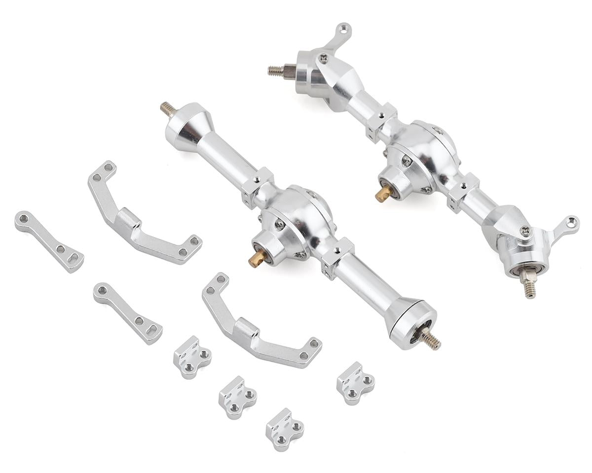 Orlandoo Hunter 60mm Metal Front & Rear Axle Set (Silver) (Custom)