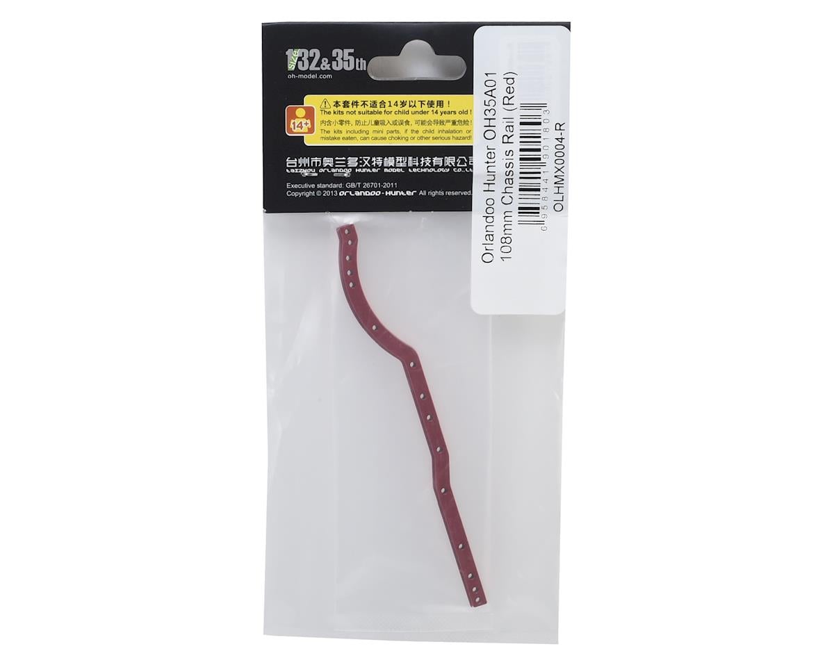Orlandoo Hunter OH35A01 108mm Aluminum Chassis Rail (Red)