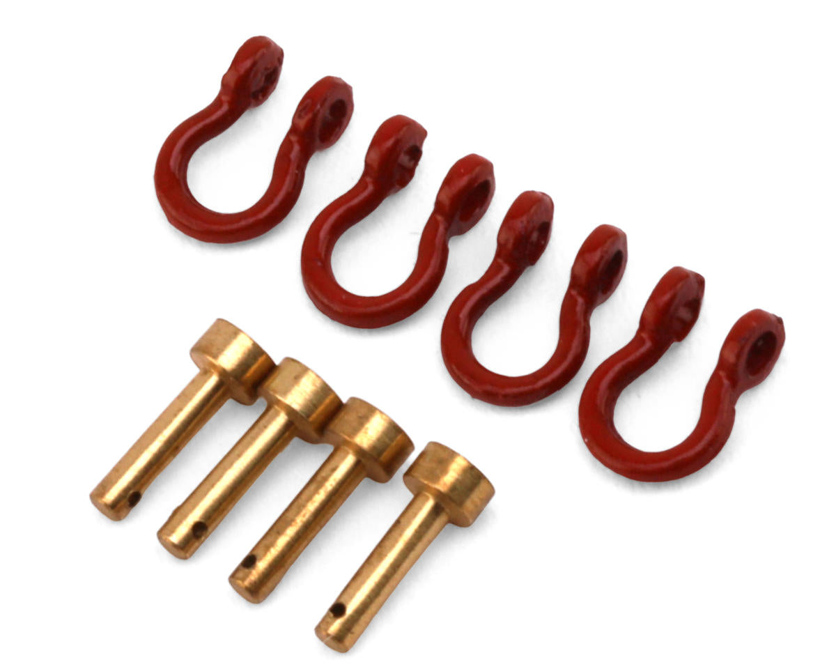 Orlandoo Hunter 1/32 Metal Scale Tow Shackles Set (Red)
