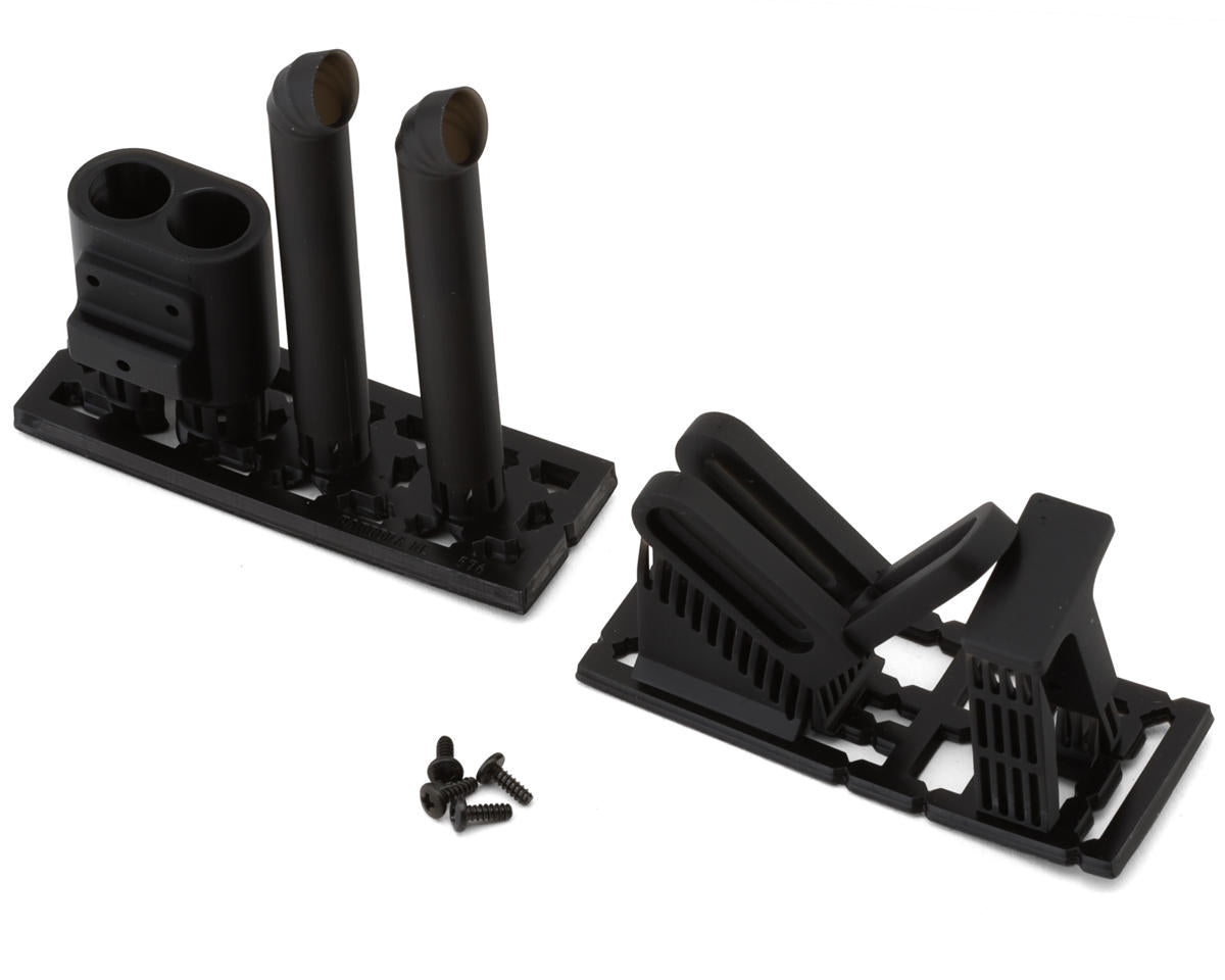 Pandora RC 1/10 Scale Dual Exit Exhaust Tip (Miniature Scale Drift Accessory)