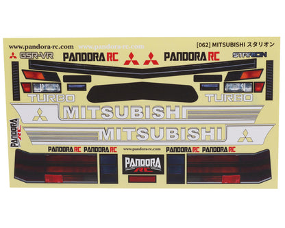 Pandora RC 1/10 Mitsubishi Starion Drift Body Set (Clear) (257-260mm)