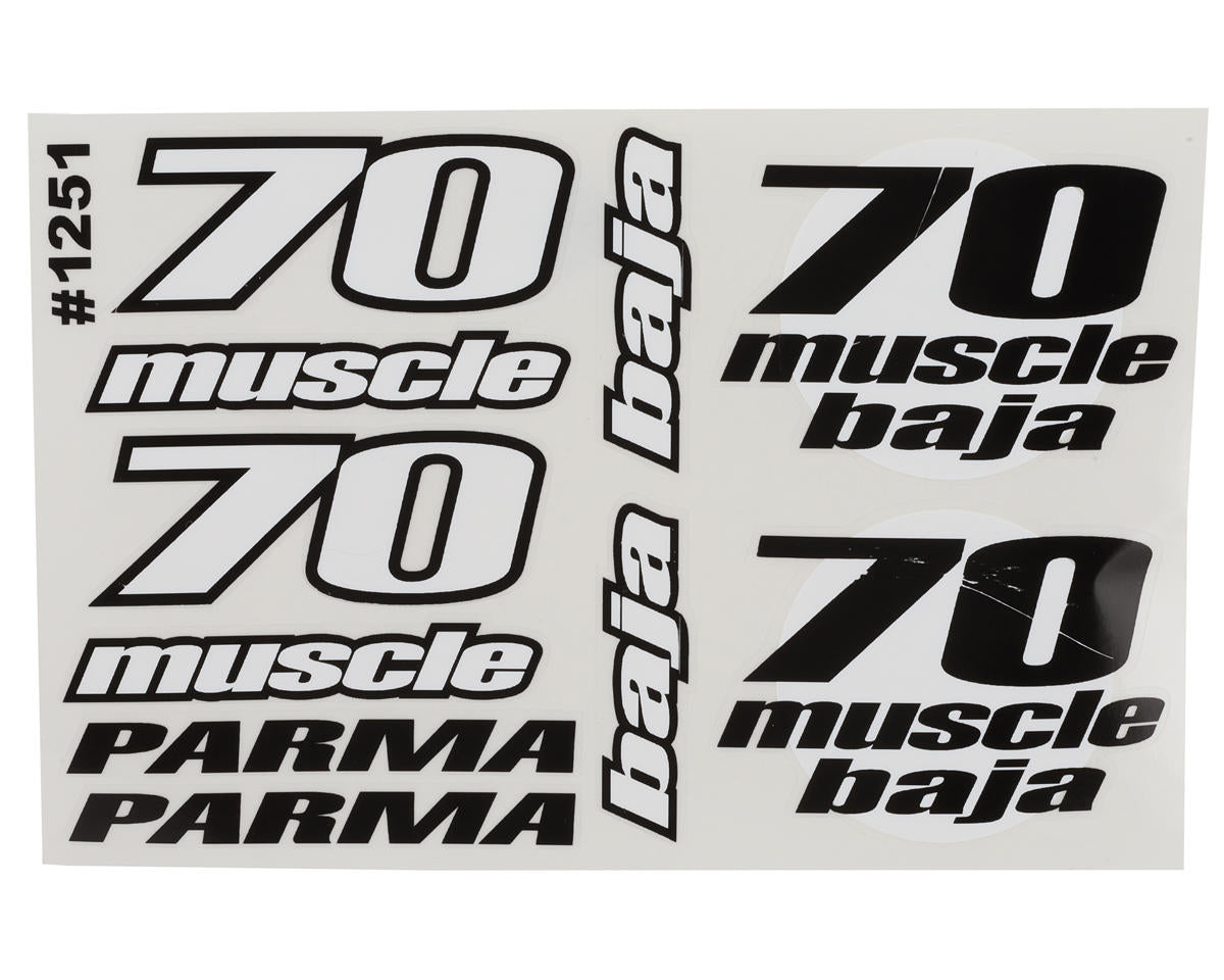 Parma PSE 1/10 '70 Muscle Baja Short Course Body (Clear)
