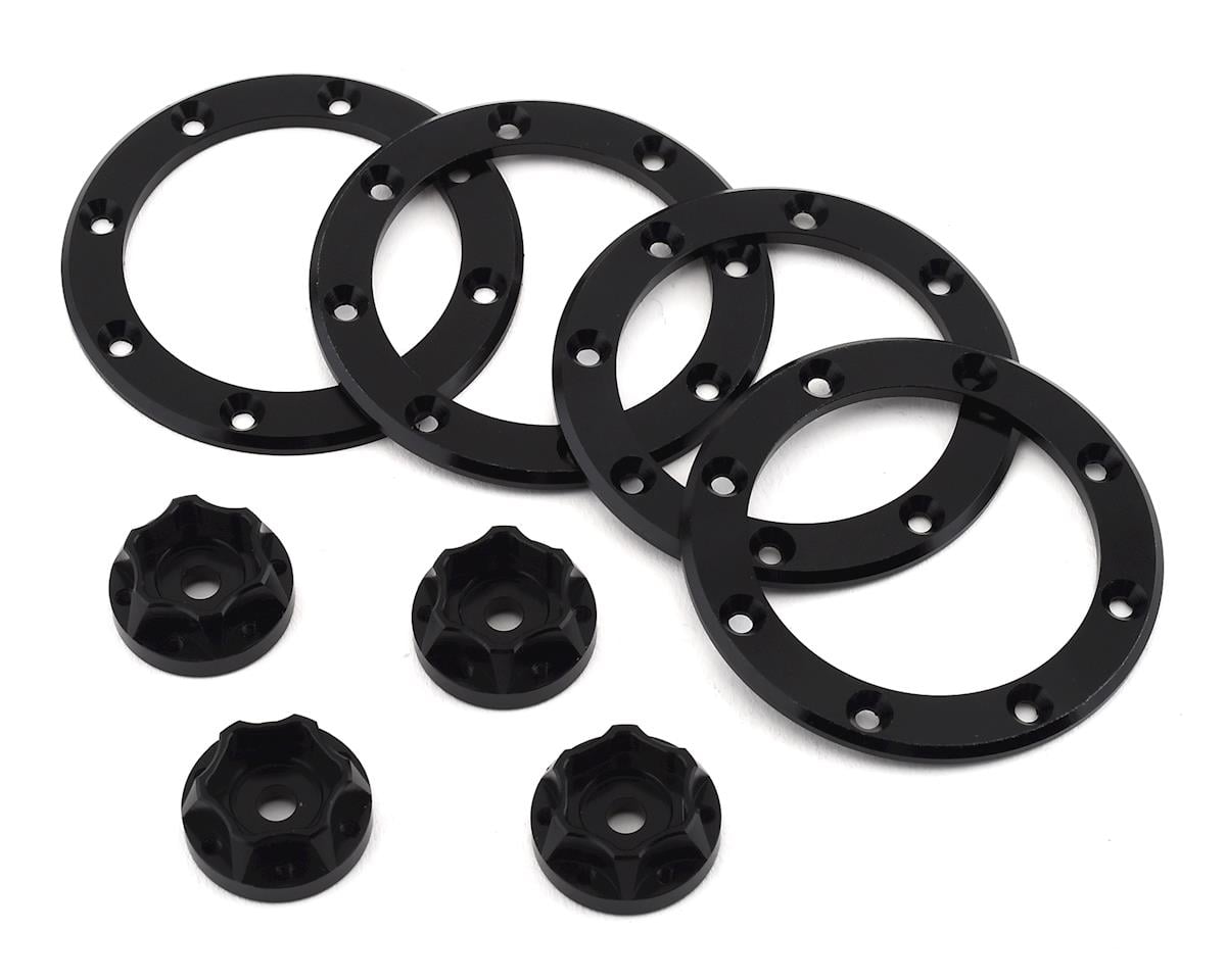 Pit Bull Tires Raceline Combat 1.9" Aluminum Beadlock Wheels (Black) (4)