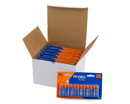PKCell Ultra Alkaline AA Batteries 24 Pack Box (12)